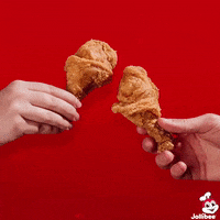 Fried Chicken Cheers GIF by Jollibee