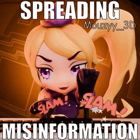 Typing Misinformation GIF