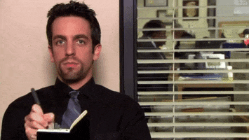 Taking Notes Ryan The Office GIF by MOODMAN