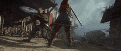 Shield Knock Over GIF by Assassin's Creed