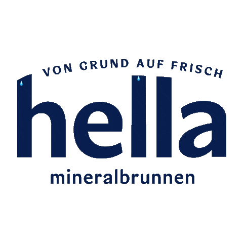 Logo Water Sticker by hella mineralbrunnen
