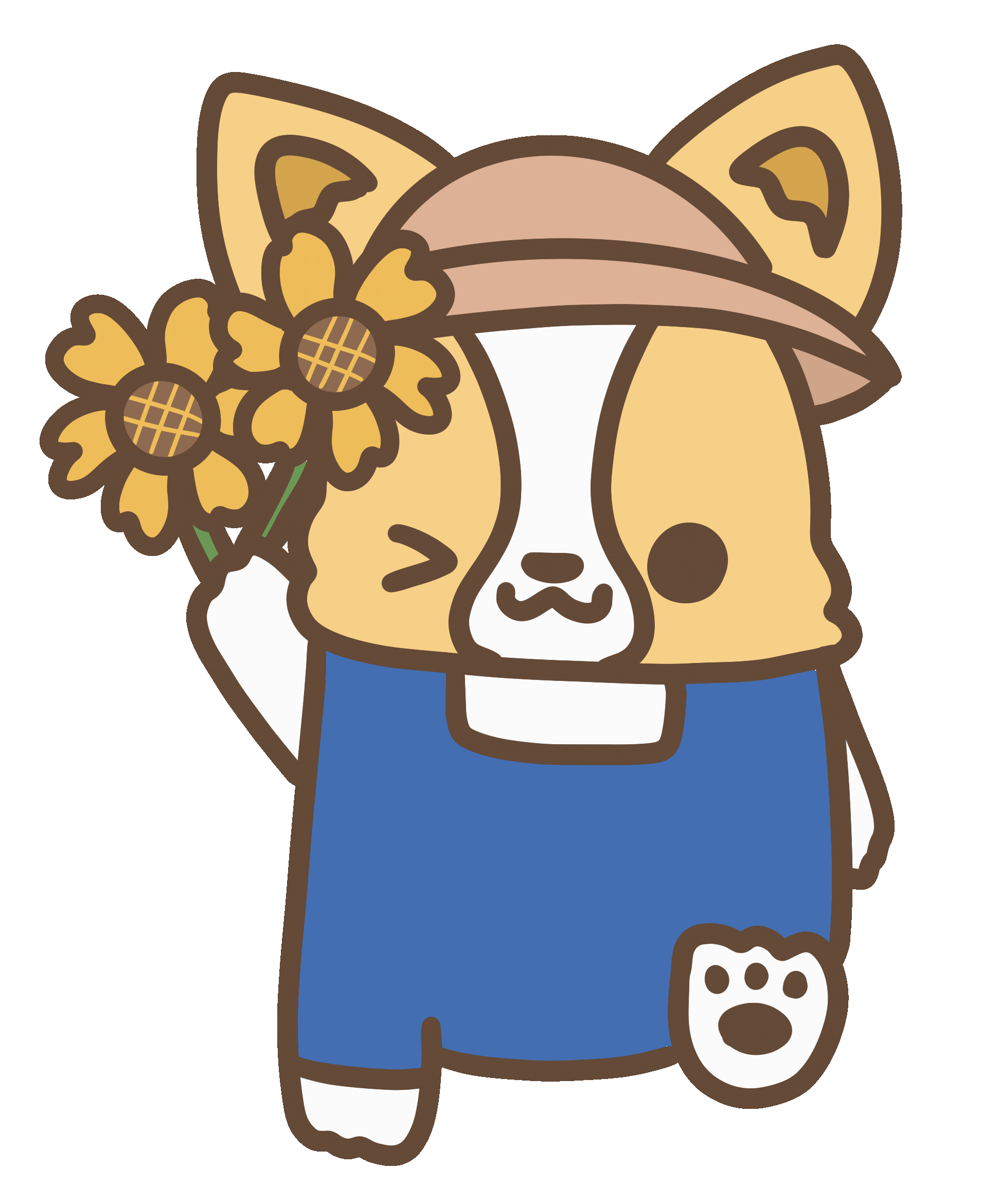 Happy Dog Sticker by corgiyolk