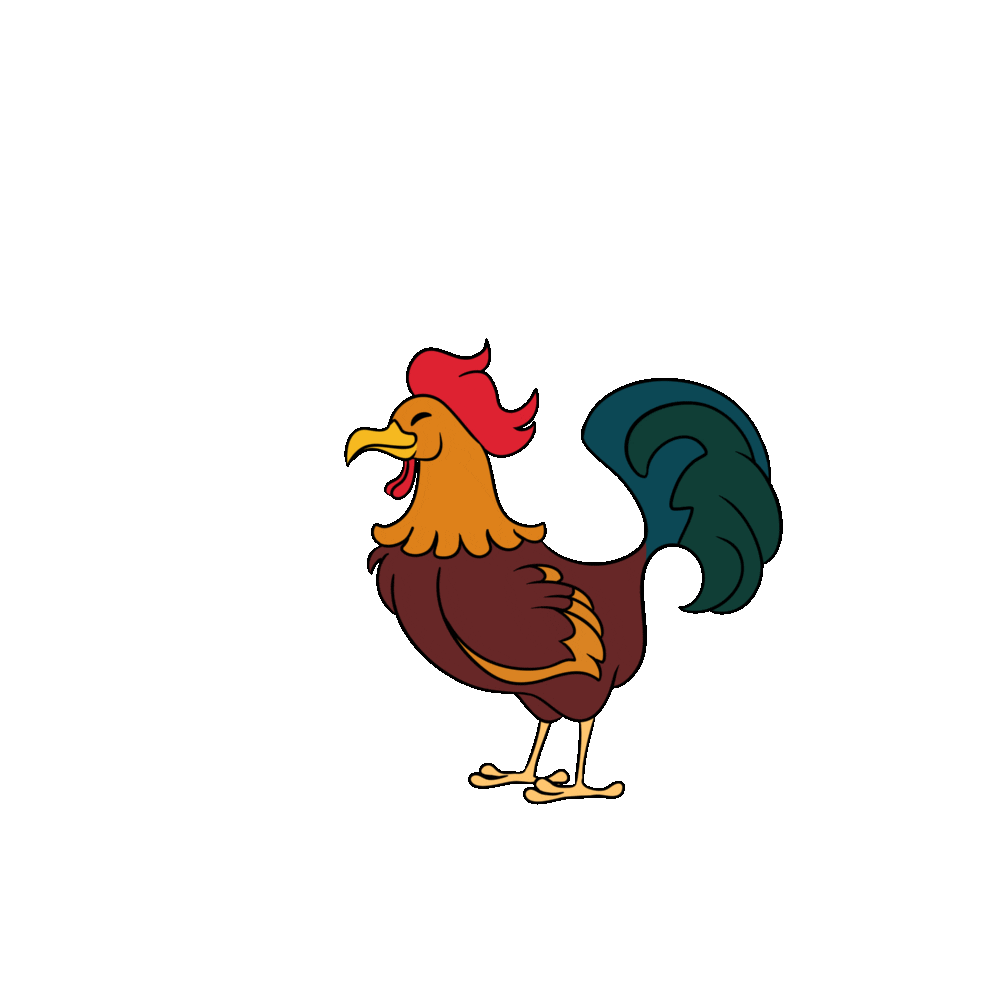 Chicken Farm Sticker by Alex Phillip