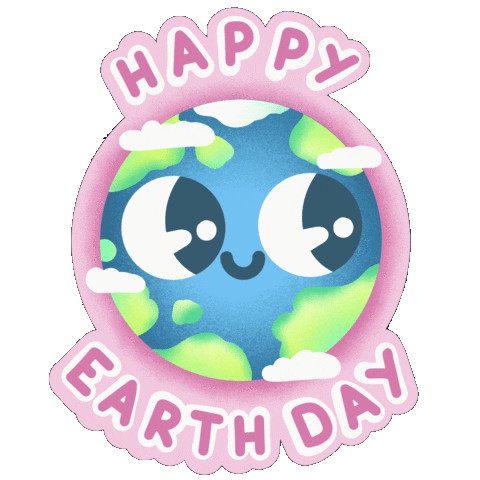 Happy Earth Sticker by Milli-Jane