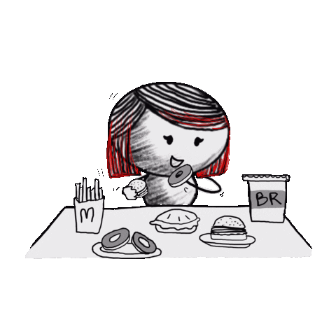 Hungry Food Sticker