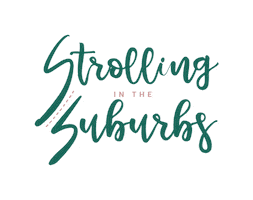 Strolling in the Suburbs Sticker