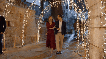 Walking Together Autumn Reeser GIF by Hallmark Channel