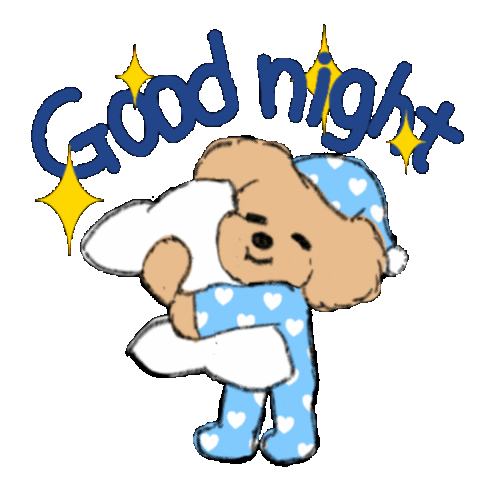 Sleepy Dog Sticker