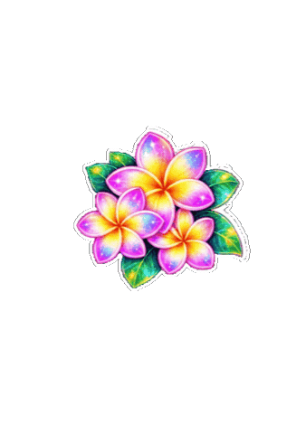 Rainbow Flower Sticker