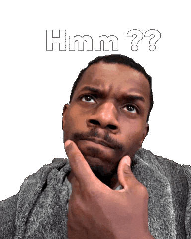 Confused Thinking Sticker