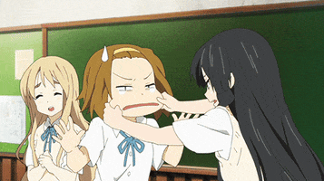 epic face pulling cheek GIF