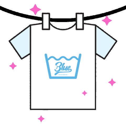 Blue Lavandarias Sticker