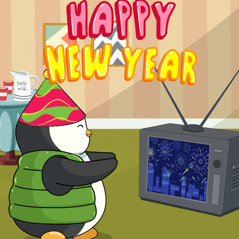 Im So Excited New Year GIF by Pudgy Memez