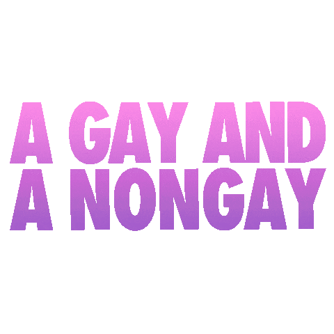 Ally Gaynongay Sticker by A Gay and A NonGay