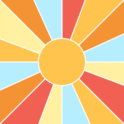 ioNeoki summer sun colorful ray GIF