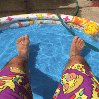 Pool Chilling GIF by GIPHY CAM