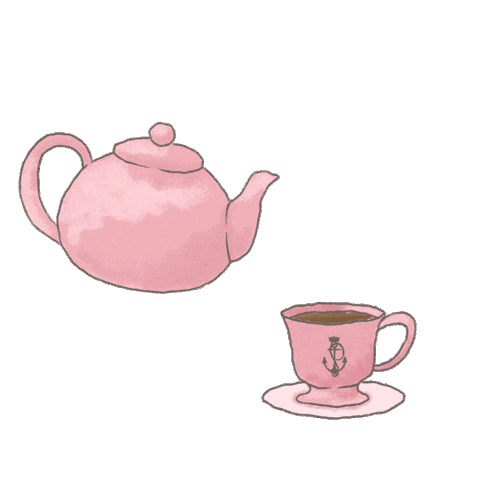 Pink Tea Sticker by Hamilton Princess, Bermuda, A Fairmont Managed Hotel