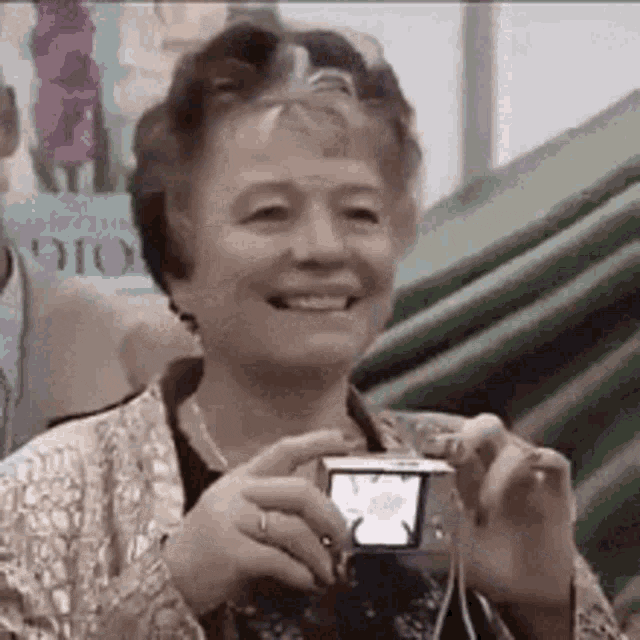 Old Lady Smile GIF by namslam