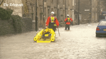 weather flooding GIF by The Telegraph