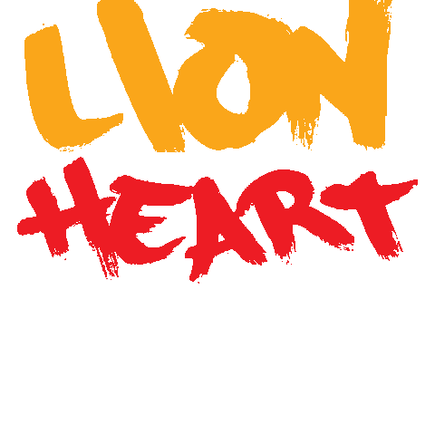 Lion Heart Clear Sticker