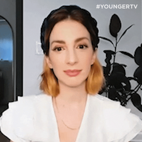 After Show Eyebrow Raise GIF by YoungerTV