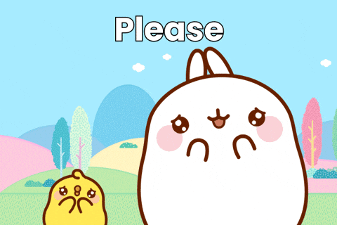 Happy Por Favor GIF by Molang by molangofficialpage
