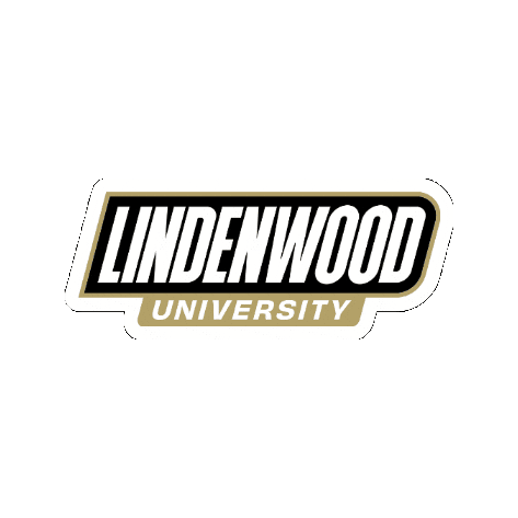 Black And Gold Lions Sticker by Lindenwood University