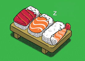 umaiyoosushi sushi slim sleep sushi GIF