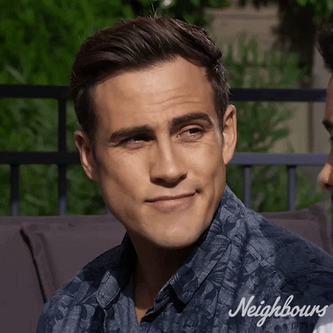 Aaron Brennan Smile GIF by Neighbours (Official TV Show account)