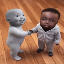 Montgomery Skeleton Running GIF