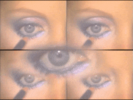 dadawestern glitch 90s makeup 80s GIF