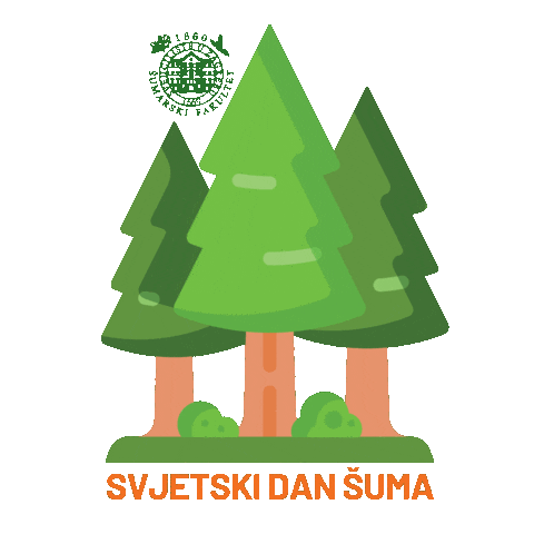 Tree Forest Sticker by Šumarski fakultet Zagreb