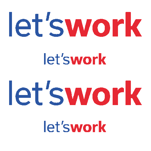 Let's Work Sticker