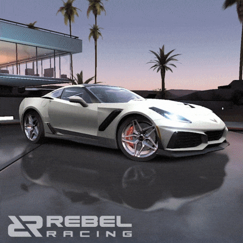 Drifting Chevrolet Corvette GIF by Rebel Racing
