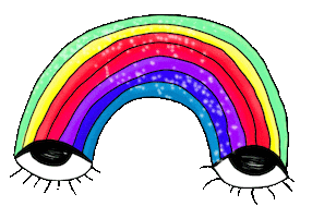Rainbow Colours Sticker by Linnéa Claeson