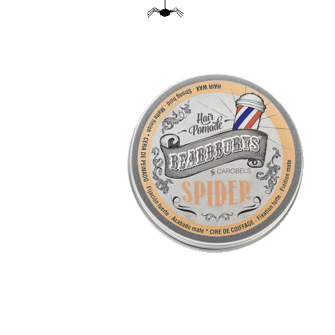 Spider Hair Wax Sticker by Beardburys