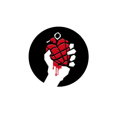 Green Day Heart Sticker