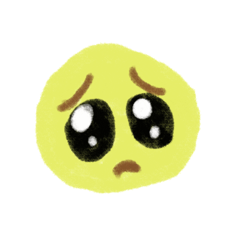 Sad cute little cursed Pou | Sticker
