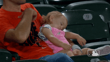 Tired Baby GIF by Baltimore Orioles
