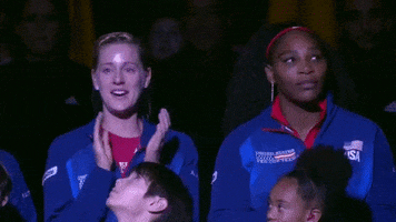 fedcup crying clap usa clapping GIF