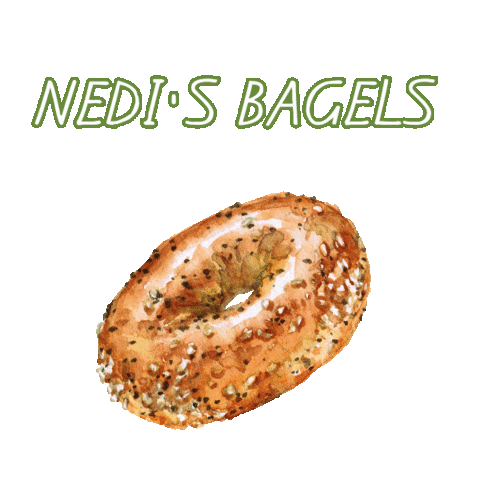 Bagel Sticker by Healthy with Nedi