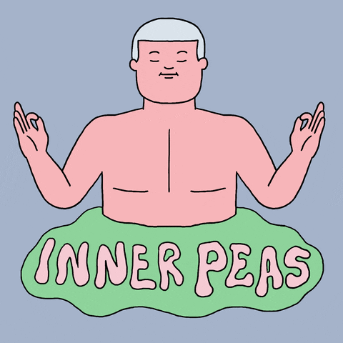 Inner Peace Vegan GIF by Sherchle
