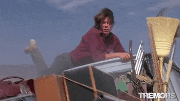 Tremors attack perfection earthquake kevin bacon GIF