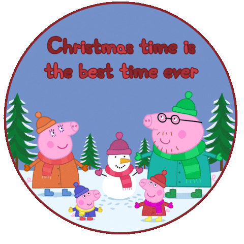 Best Time Christmas Sticker by Peppa Pig