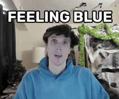 Sad All Blue GIF