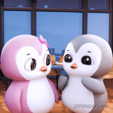 Penguclips emotional penguins cute animals farewell GIF