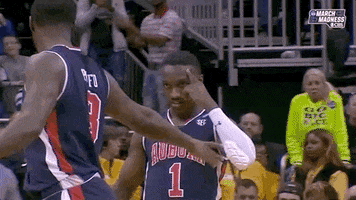 High Five College Basketball GIF by NCAA March Madness