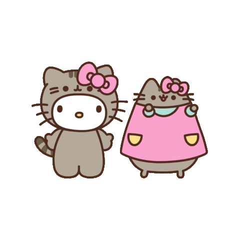 Hello Kitty Cat Sticker by Pusheen for iOS & Android | GIPHY