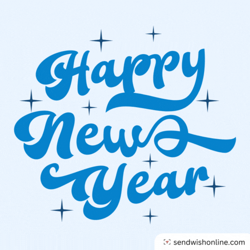 Happy New Year Sparkle GIF by sendwishonline.com