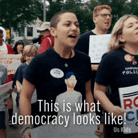 This Is What Democracy Looks Like Gun GIF by Us Kids Film